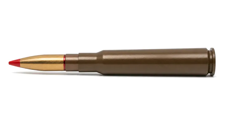 12.7x99 mm ball cartridge with steel case, bullet X60