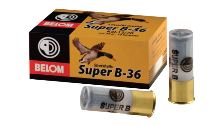 12 gauge hunting shotshell 12/70 SUPER B