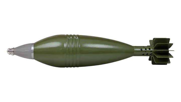 120 mm M62P11 HE mortar bomb