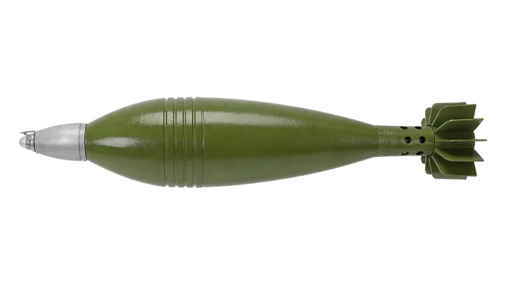 120 mm M62P9 HE mortar bomb