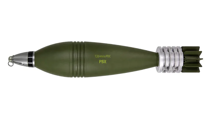 120 mm TB thermobaric mortar bomb