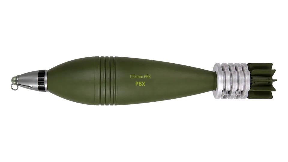 120 mm TB thermobaric mortar bomb