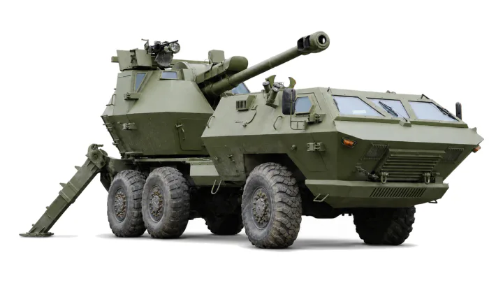 122 mm truck-mounted self-propelled howitzer SOKO