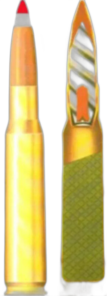 12.7 x 99 mm API-T M20, sectioned view