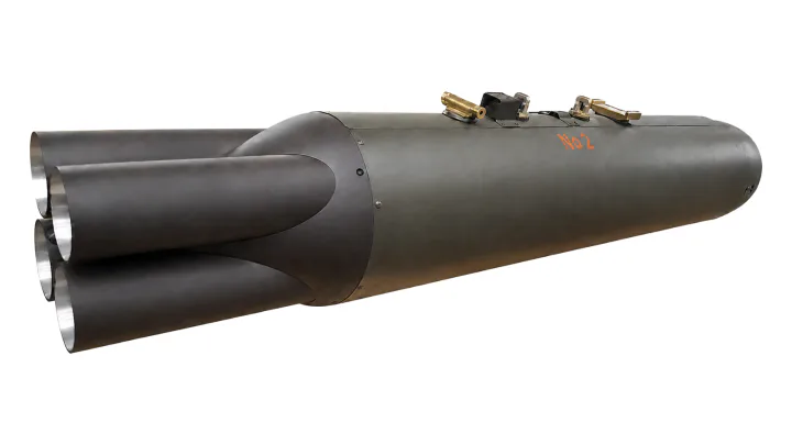 128 mm four-barrel helicopter rocket launcher L-128-04H
