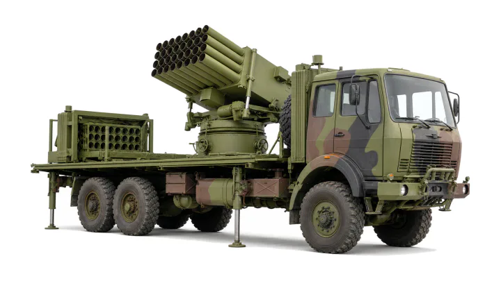 128 mm self-propelled multi-tube rocket launcher OGANJ C