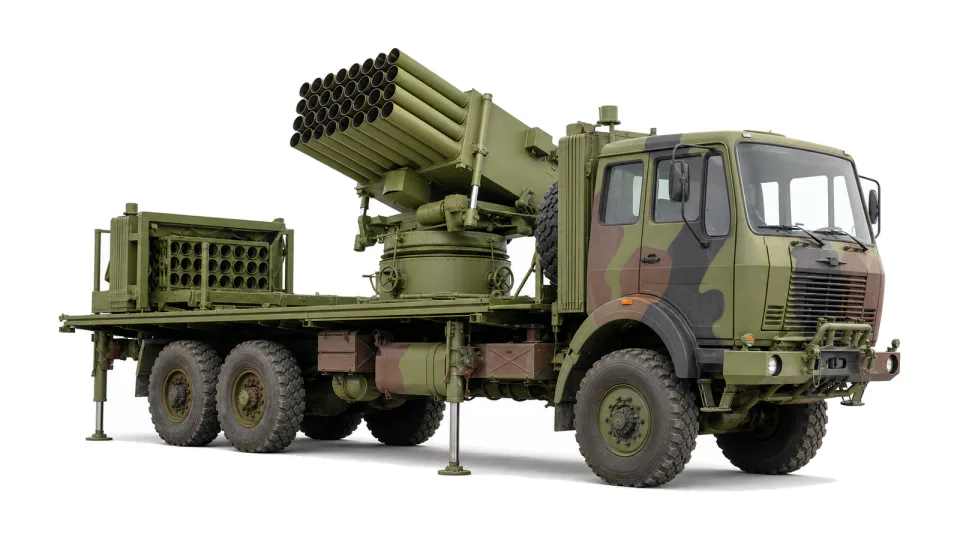 128 mm self-propelled multi-tube rocket launcher OGANJ C