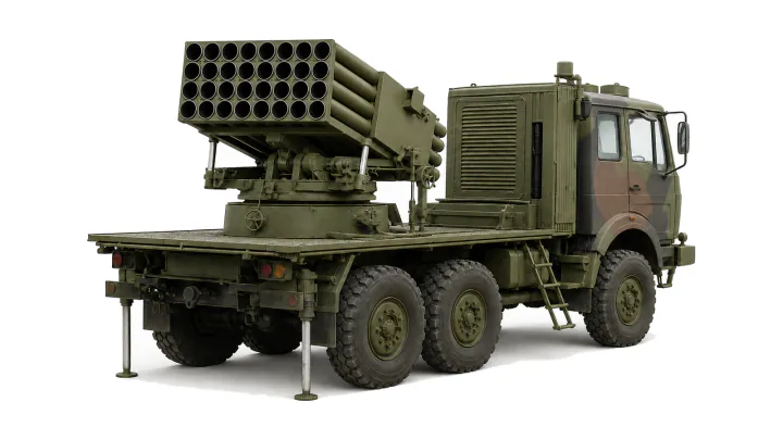 128 mm self-propelled multi-tube rocket launcher PLAMEN C