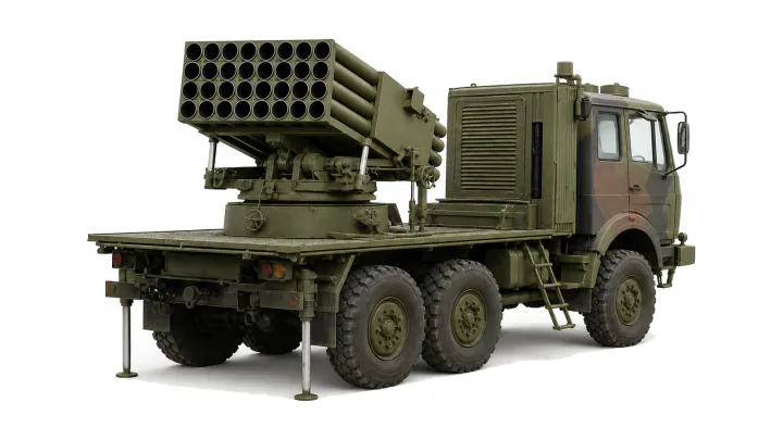 128 mm self-propelled multi-tube rocket launcher PLAMEN C