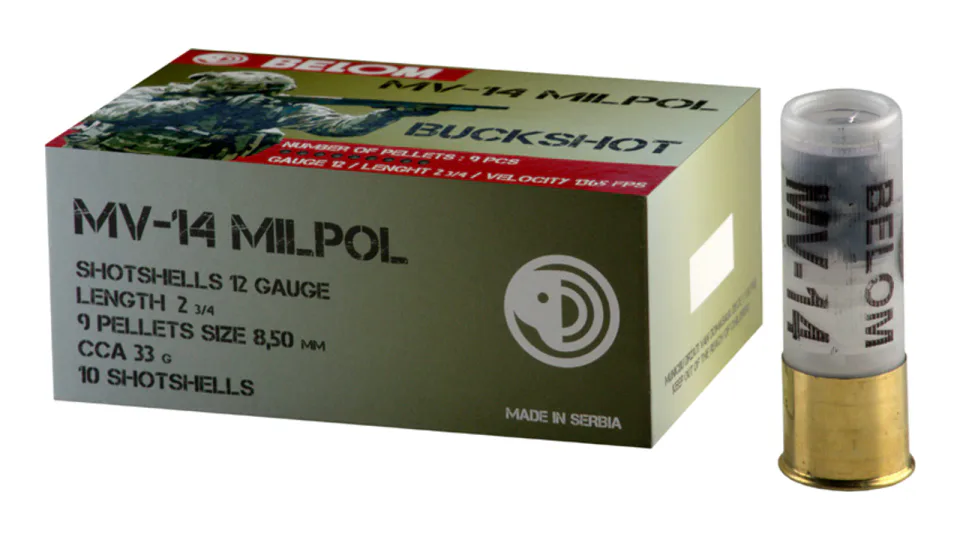 12 gauge combat shotgun cartridge MV-14