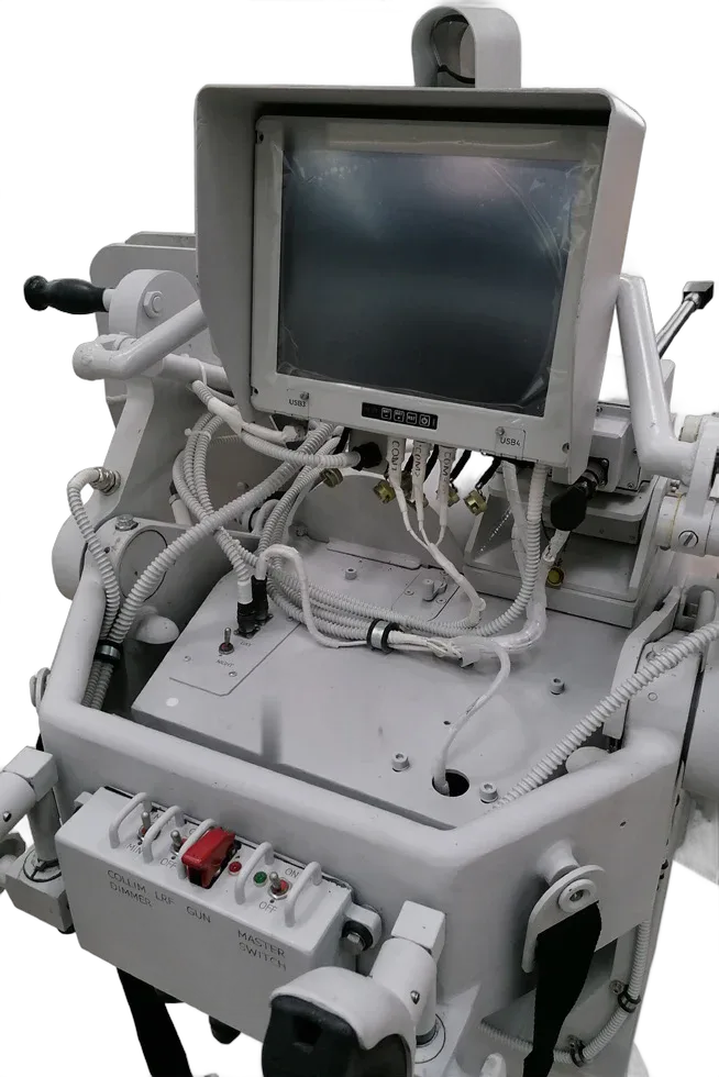 20 mm shipborne anti-aircraft gun M71/08 with fire control system, operator control console