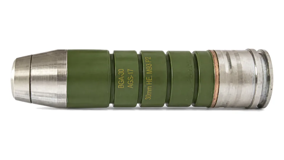 30 mm HE grenade launcher round M93 P2