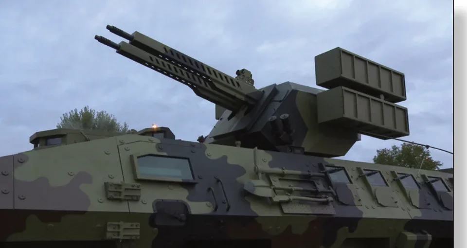 LAZAR III P infantry combat support vehicle, 30/2 mm turret with NOVA 145 launchers