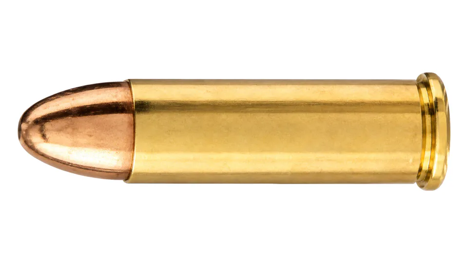 .38 Special +P revolver cartridge
