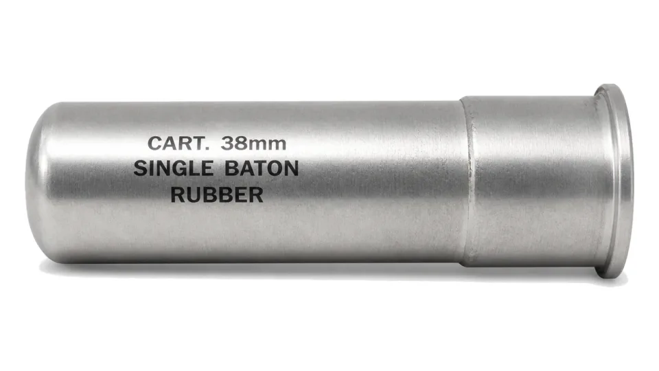 38 mm Cartridge with Single Rubber Baton