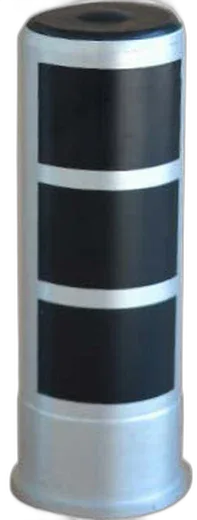 38 mm rubber baton cartridge, three-part baton