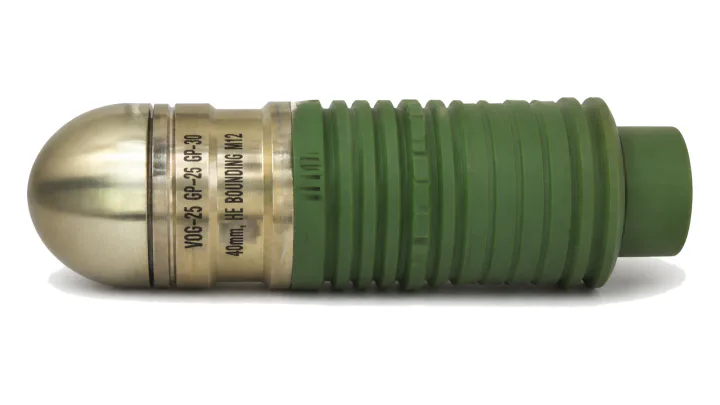 40 mm HE bounding underbarrel grenade round M12