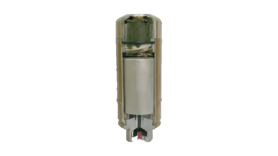 40 mm Illuminating Parachute Underbarrel Round, sectioned