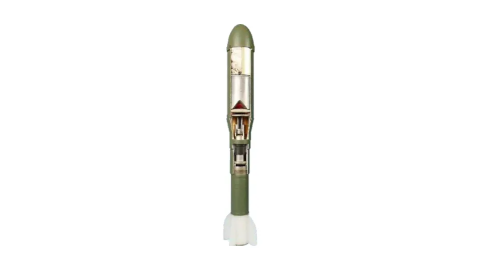40 mm Illuminating Bullet-Trap Rifle Grenade, sectioned view