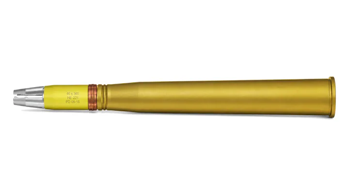 40x365 mm PFHE anti-drone round