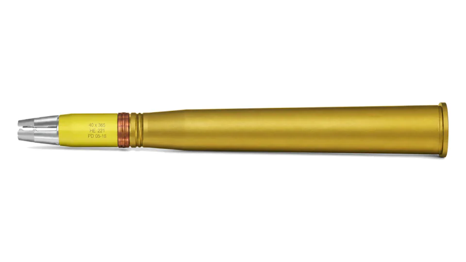 40x365 mm PFHE anti-drone round