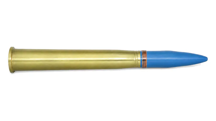40x365 mm TP target practice round for 40 mm L/70 anti-aircraft gun