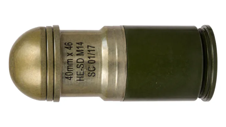 40x46 mm HE-SD grenade launcher round M14