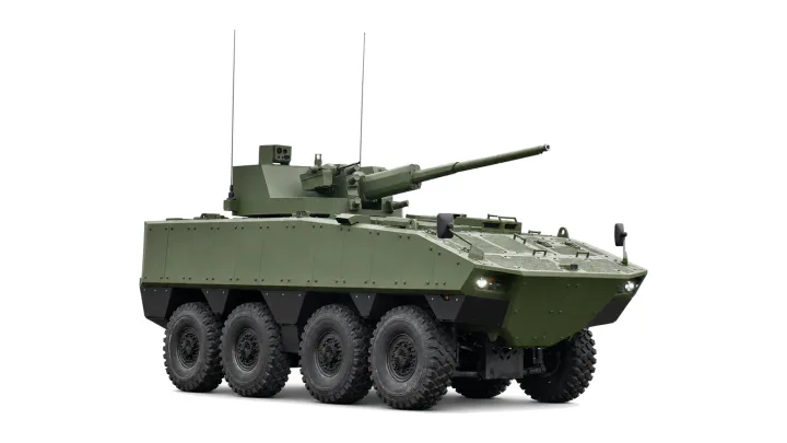 LAZANSKI 8x8 infantry fighting vehicle with 57 mm remote weapon station