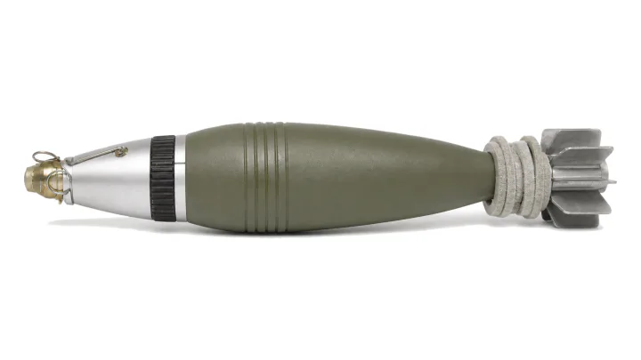 60 mm M08 P1 HE mortar bomb