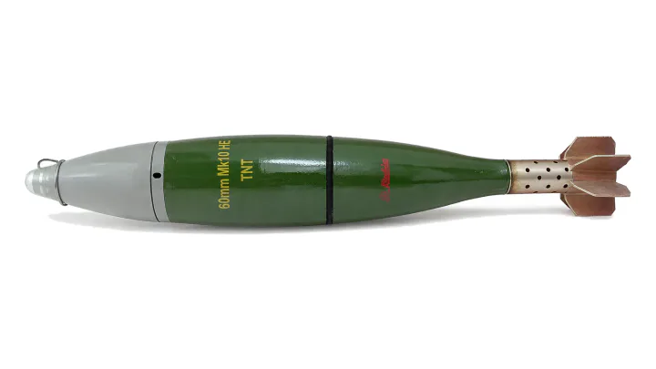 60 mm Mk10 HE mortar bomb