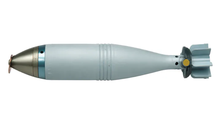 60 mm M67P2 illuminating mortar bomb