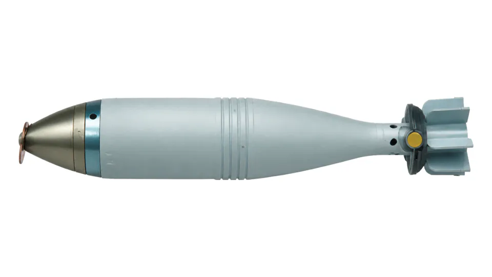 60 mm M67P2 illuminating mortar bomb