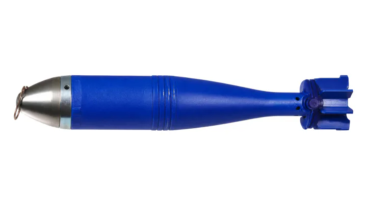 60 mm M08 HC smoke mortar bomb