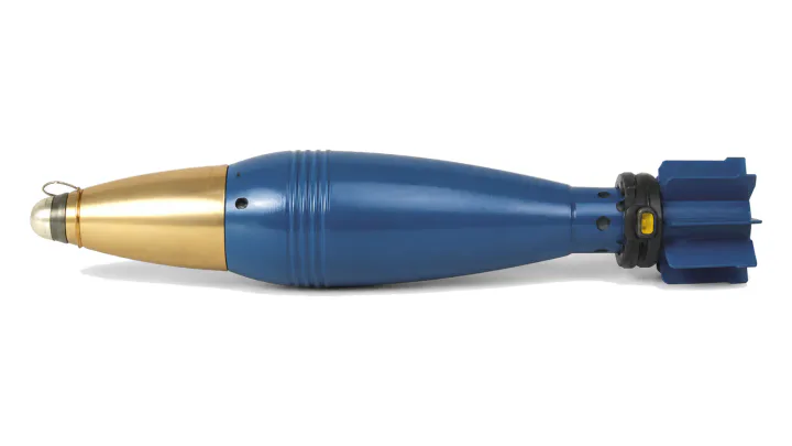 60 mm M08 smoke mortar bomb