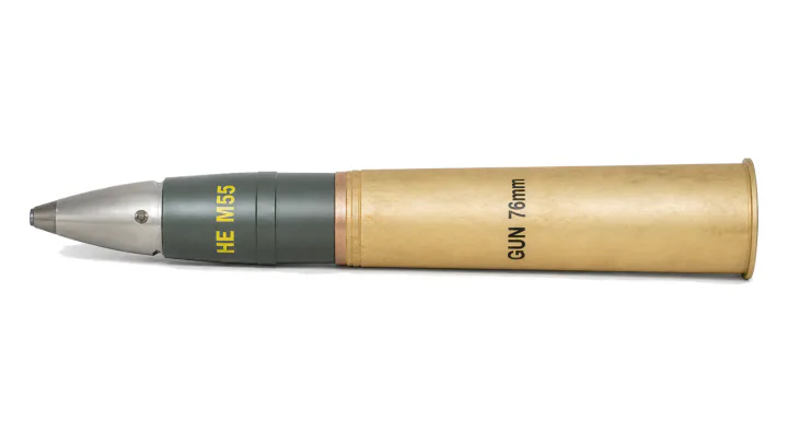 76 mm HE shell M55