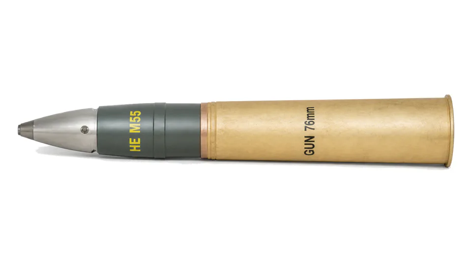 76 mm HE shell M55