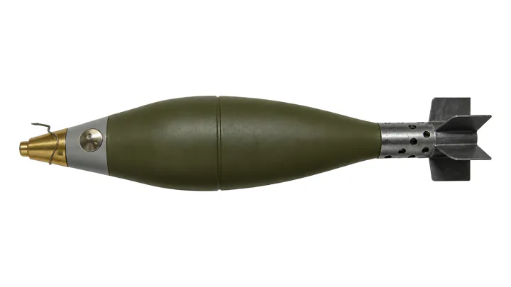 81 mm M72 HE mortar bomb, UTU M93-N fuzed