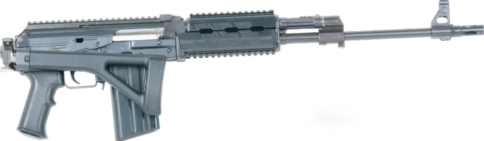 AK N1 and M05 N2 Assault Rifle, stock folded
