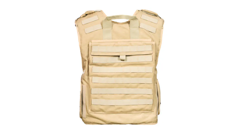 ATV ballistic vest, Rear view