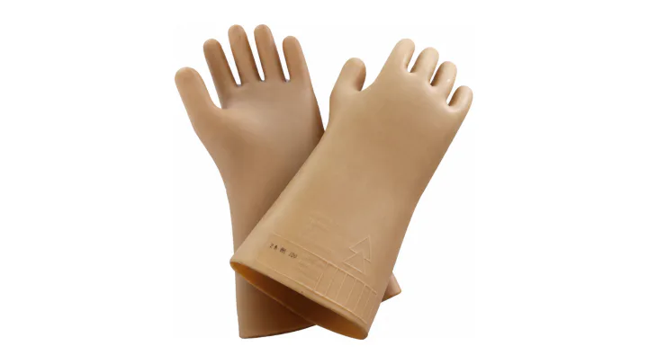 High voltage insulating gloves for electricians