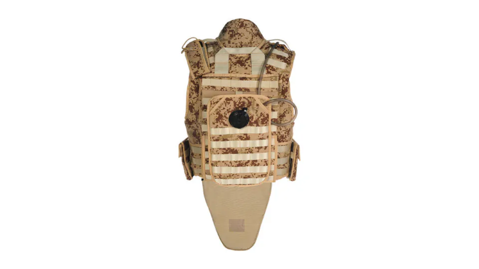 M-MD ballistic vest, Rear view