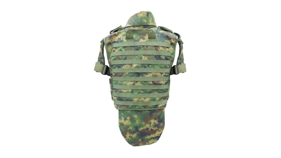 PBB MD-12 ballistic vest, Rear view