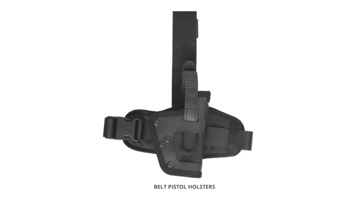 Pistol holsters and belts