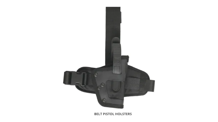 Pistol holsters and belts