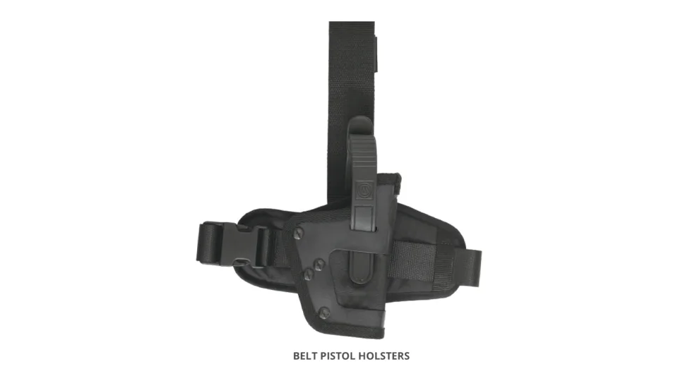 Pistol holsters and belts