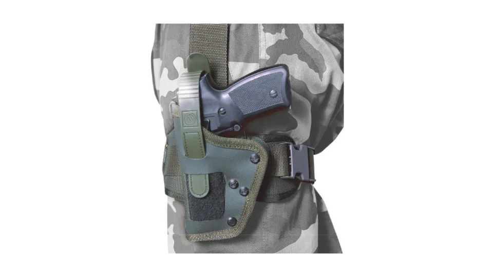 Pistol holsters and belts, Holster worn with field uniform