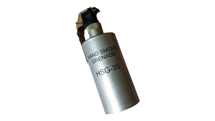 HSG-3S three-section signalling smoke hand grenade