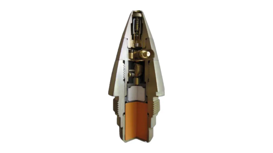 UTIU M02 artillery fuze, cutaway section