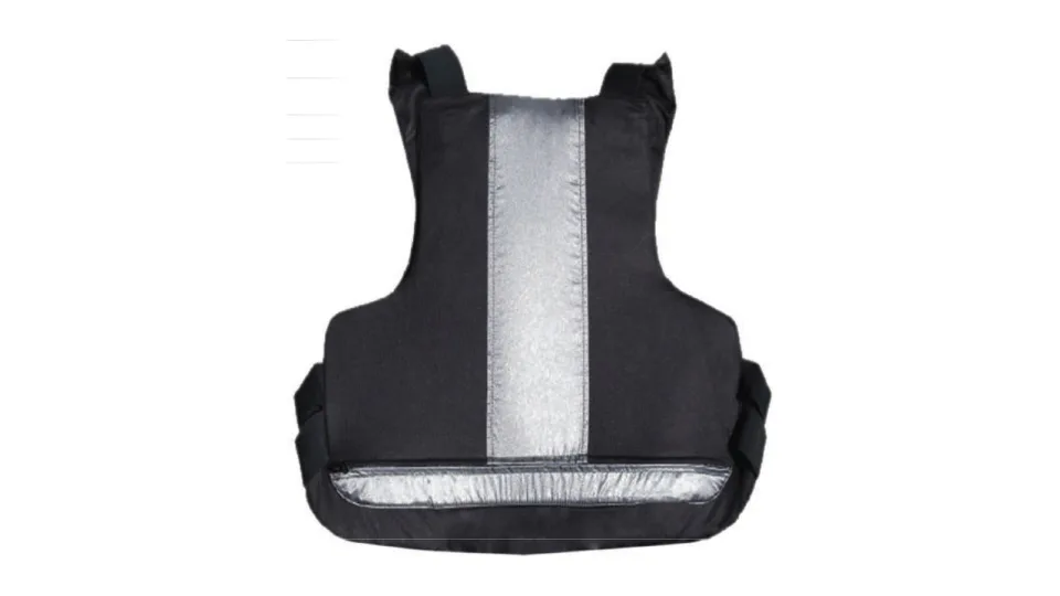 VIP concealed ballistic vest, Rear view